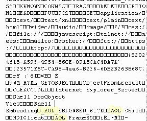 Peeking into the programming code for this parasite customized for America OnLine users, reveals its purpose is to track all web sites visited, including secure web pages for making purchases or financial transactions. 